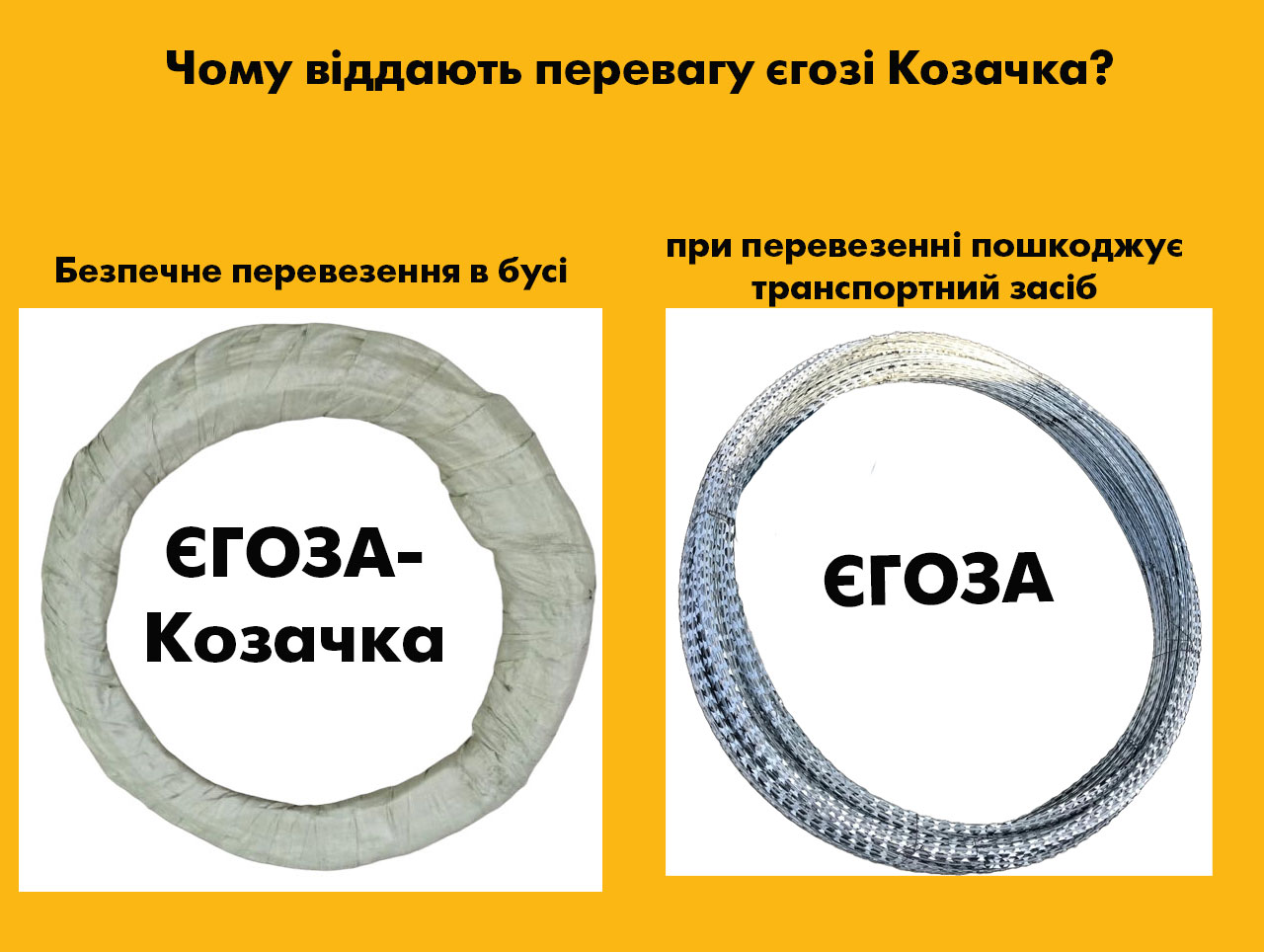 Преимущество егозы Козачка над аналогами в Украине