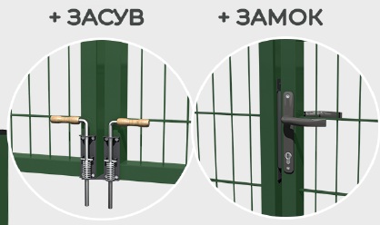 Комплектуючі розпашних воріт