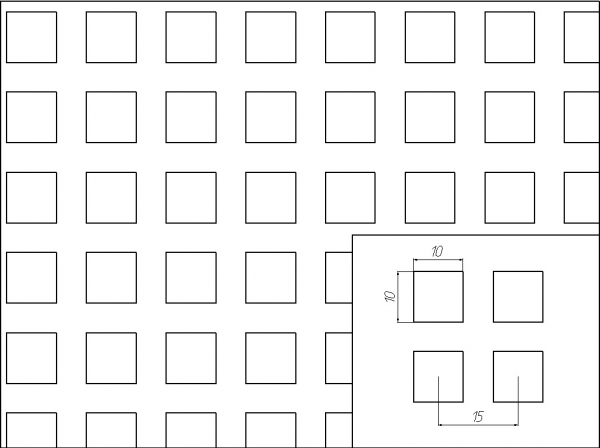 Перфорированный лист PA Qg10-15/1,5/1000x2000