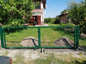 Ворота розпашні ''Зібрані'', висота 1.5 м, оцинковані з полімерним покриттям Зображення 3
