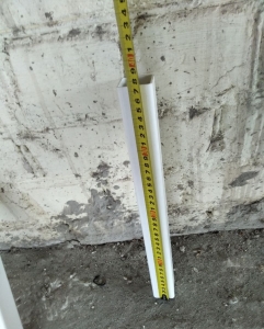 Пластиковый штакет 38х38 мм, h=37.5 см Зображення 2